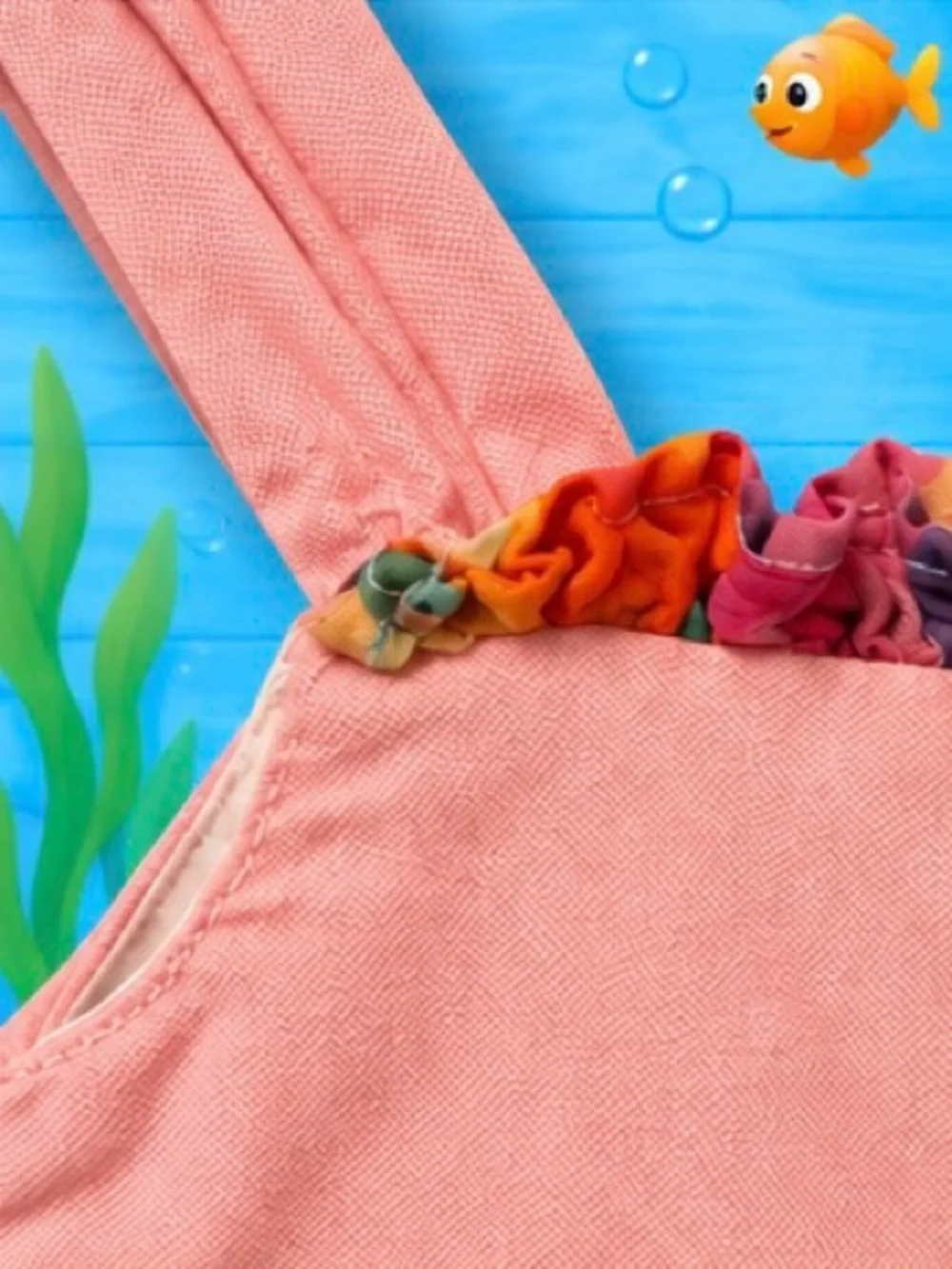 Ralph Lauren Baby Girl Pink Pinafore Dress 6M | Baby Fish Mouth Curated 🐟
